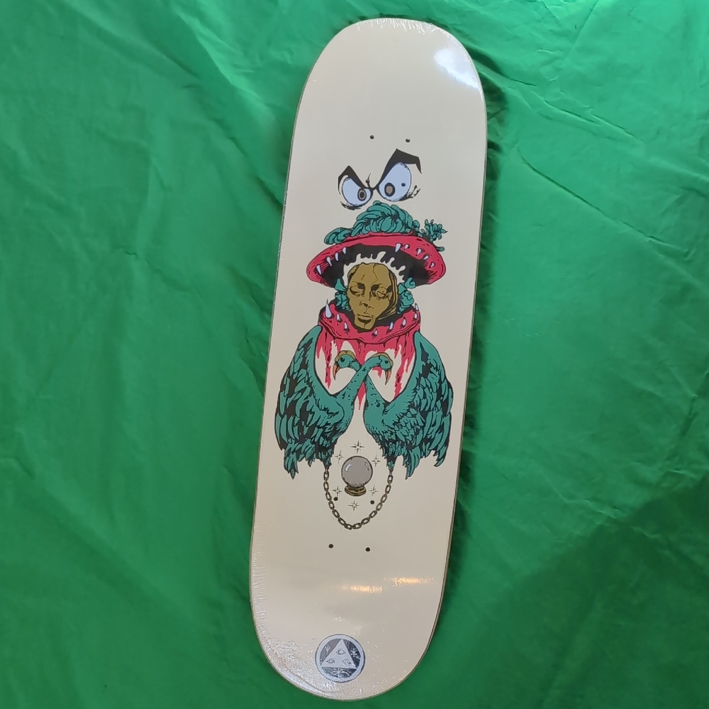 Welcome Victim of Time on Baculus 9"x 33" Skateboard Deck Bone New